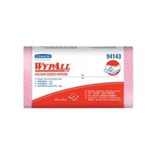 Kimberly Clark 94143 Wypall Color Code Wipers Regular Duty RED