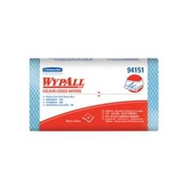 Kimberly Clark 94151 Wypall Color Code Wipers Regular Duty Blue